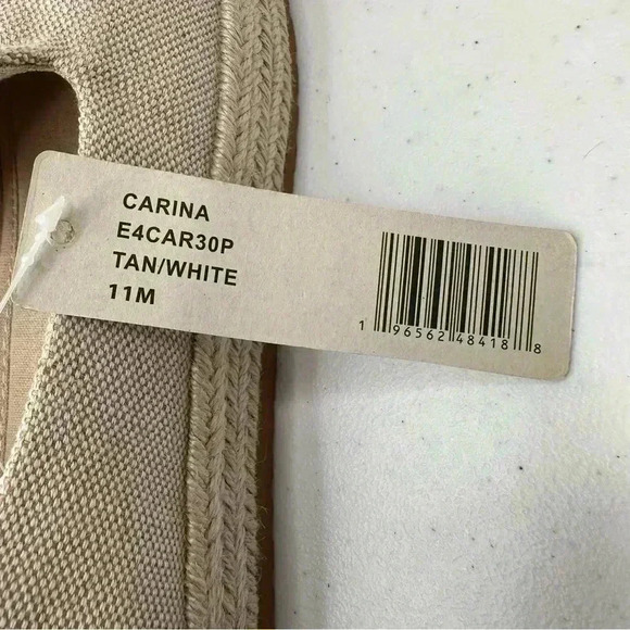 NWT ESPRIT Women’s Carina Loafer Tan Canvas Espadrille Platform Size 11 - Picture 10 of 16